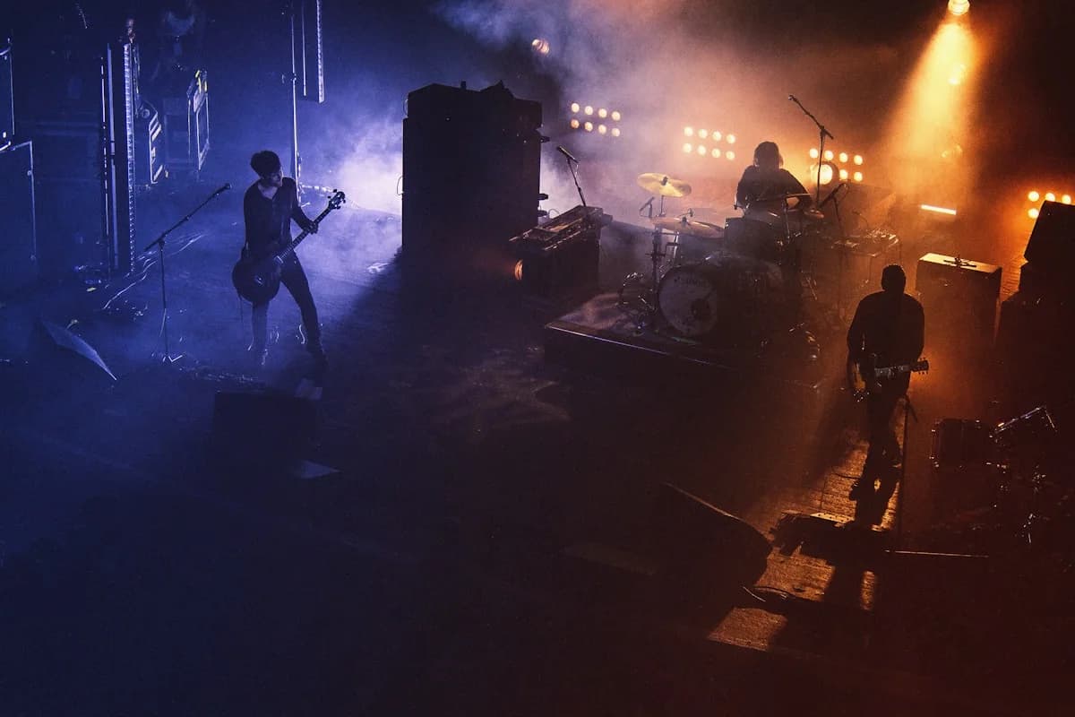 Band rehearsing against a rearranged reference track