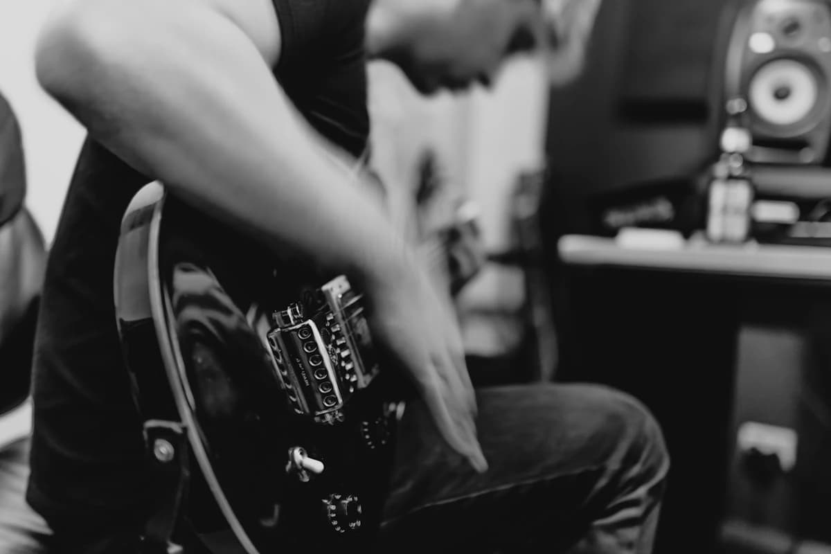 Musician soloing a single instrument lane to learn the part